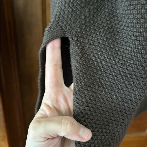 Uncharted Threads Brown Knit Henley Sweater - Picture 5 of 5